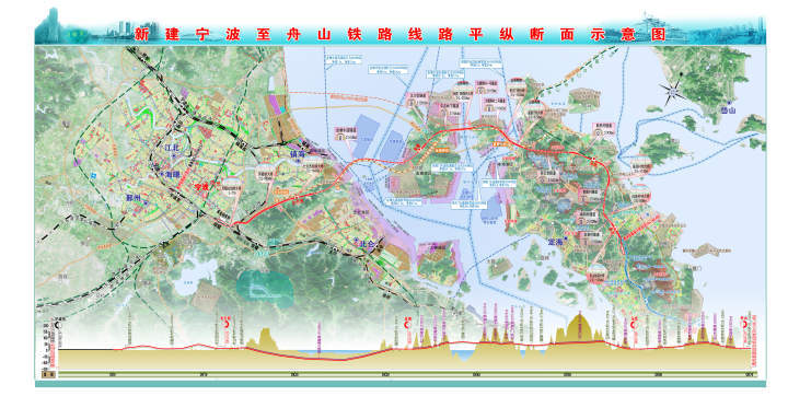 甬舟铁路今天开工建设，临时用地布置方案已基