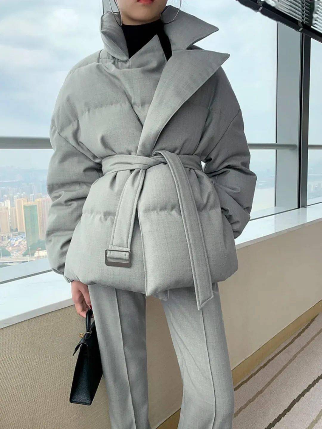 腰带=腰精,羽绒服"系上腰带"才是正确的打开方式!