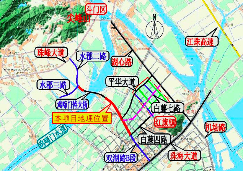 另外,除了湖心路和双湖路这两个匝道, 县道x589的白蕉段也会设置匝道