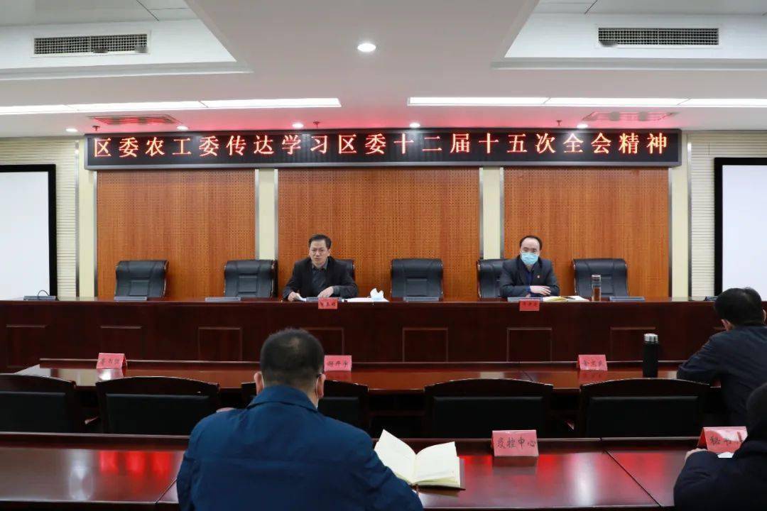 专题学习领会全会新精神明确三农新方向区委农工委传达学习区委十二届十五次全会精神 工作