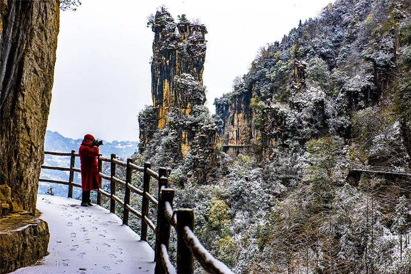 惠游湖北摄影作品丨清江方山景区雪景