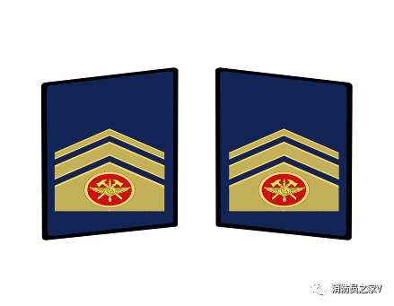 1佩戴人员及配套服装领章标志名称(非衔级标志)式样序号专职消防员