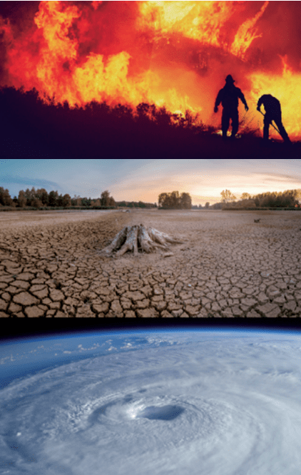 气候变化使地球正在遭受各种灾害