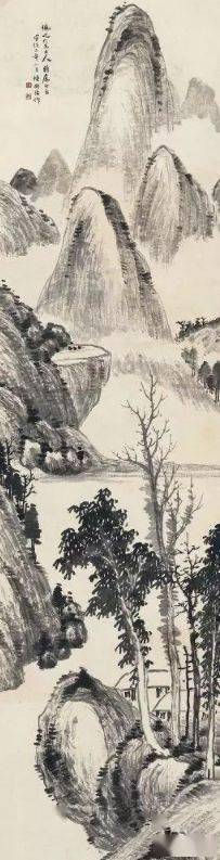 八雅轩丨八雅丹青民国画坛大师陈师曾山水画作品欣赏