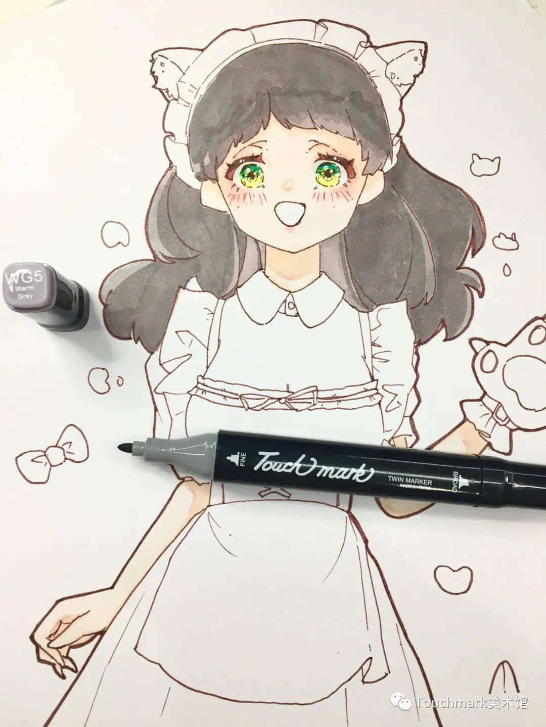 t馆绘画小课堂:【马克笔】猫女