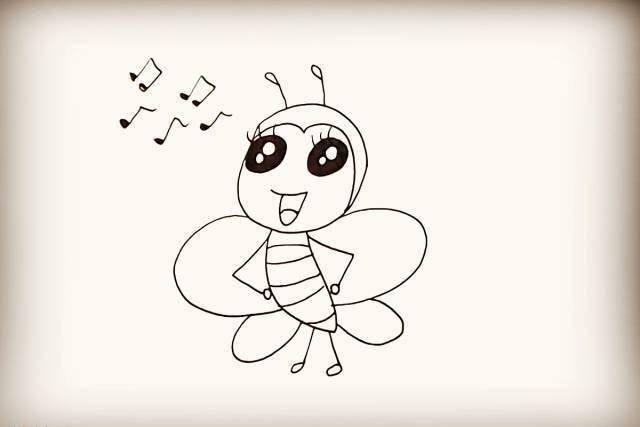 简笔画-小蜜蜂