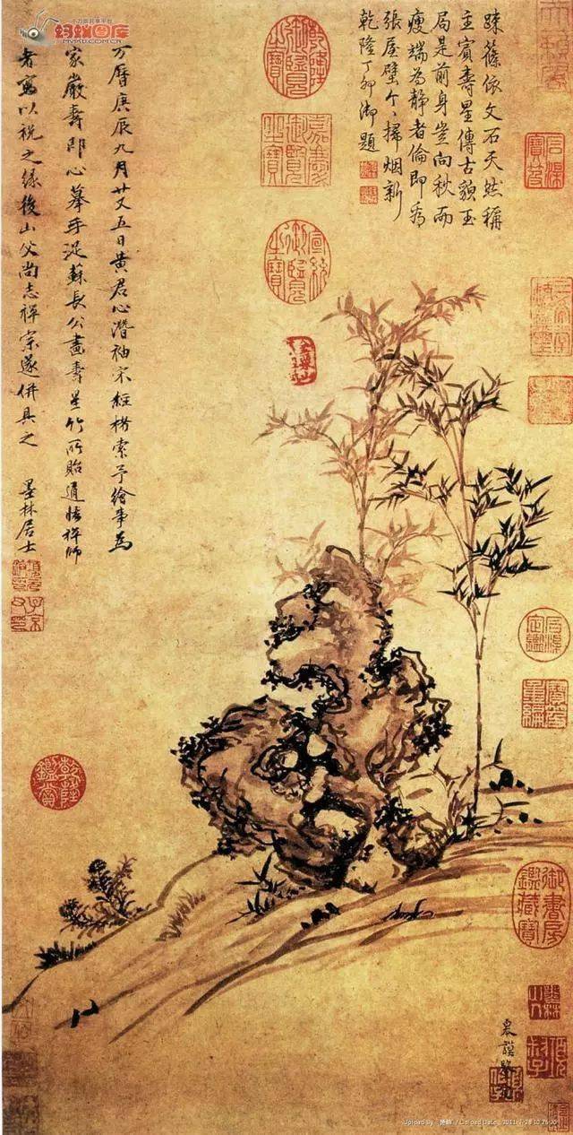 仿苏轼寿星竹图 明 项元汴(1525-1590)殊竹图 明 孙克弘(1532-1611)