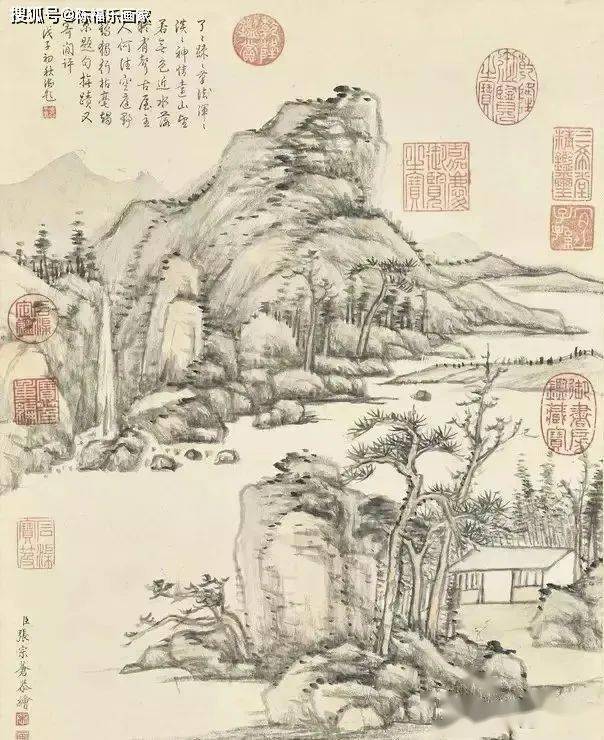 清代宫廷画家张宗苍山水画笔笔蕴含春的气息