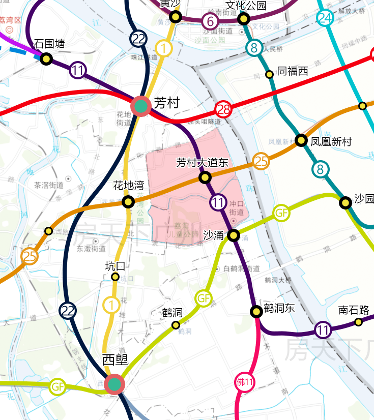 芳村聚龙湾建过江隧道连通海珠片区地标最高350米