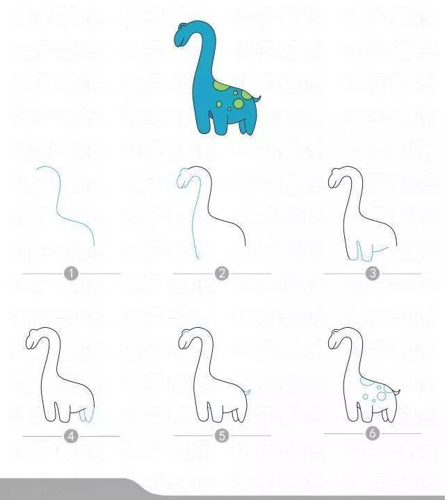 小伙子们,一起来画恐龙吧!孩子最爱