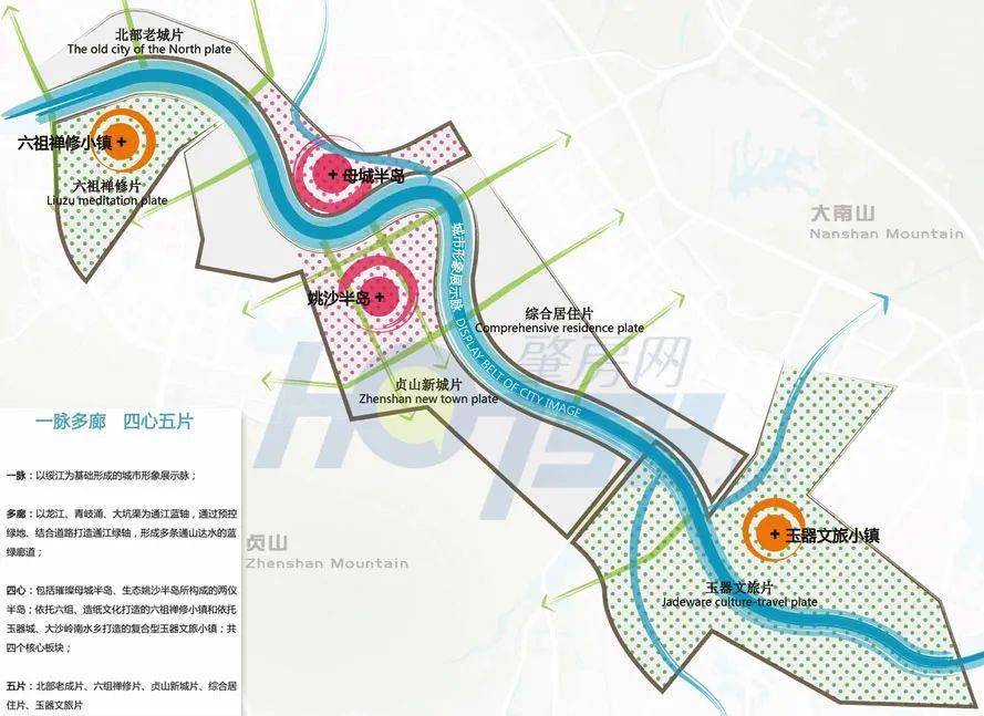 在2019年确定的  《四会市绥江"一河两岸"城市设计》中,四会城中沿江