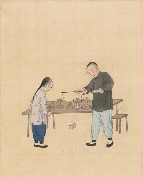 清朝民间市井行当图