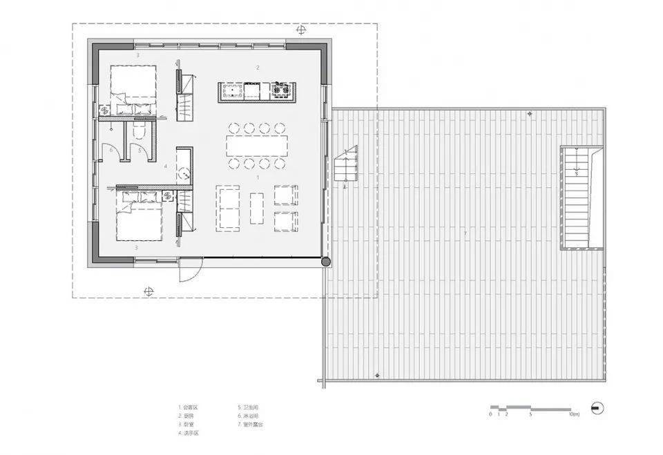 与坡地形成丰富的夹角 - 2号工作室,威海 / 空间站建筑师事务所