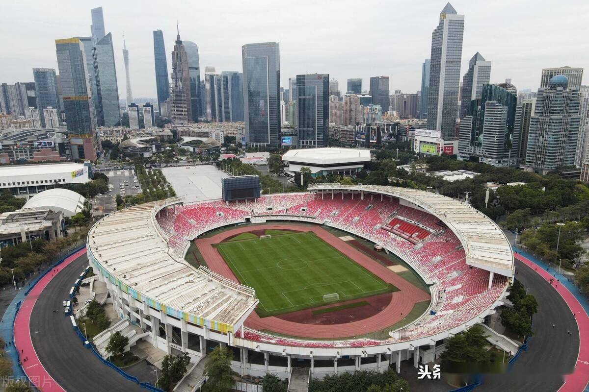 天河体育场改换门庭广州足球俱乐部主场最新航拍图