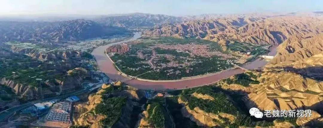 什川古梨园景区鸟瞰图 张金德 摄影什川古梨园景区没有专业停车场的