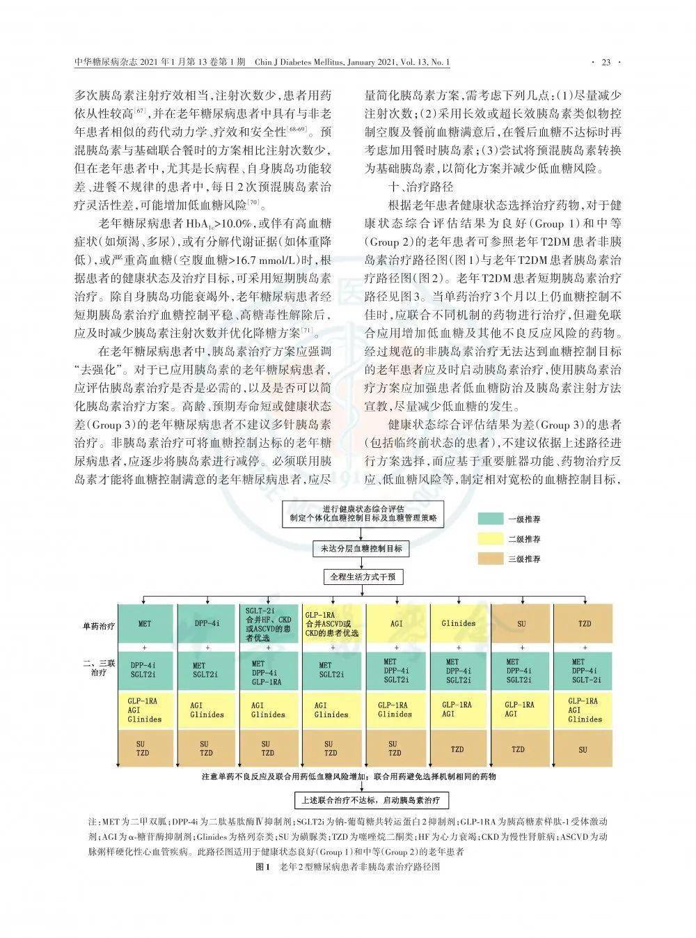 2021年版中国老年糖尿病诊疗指南可下载原文