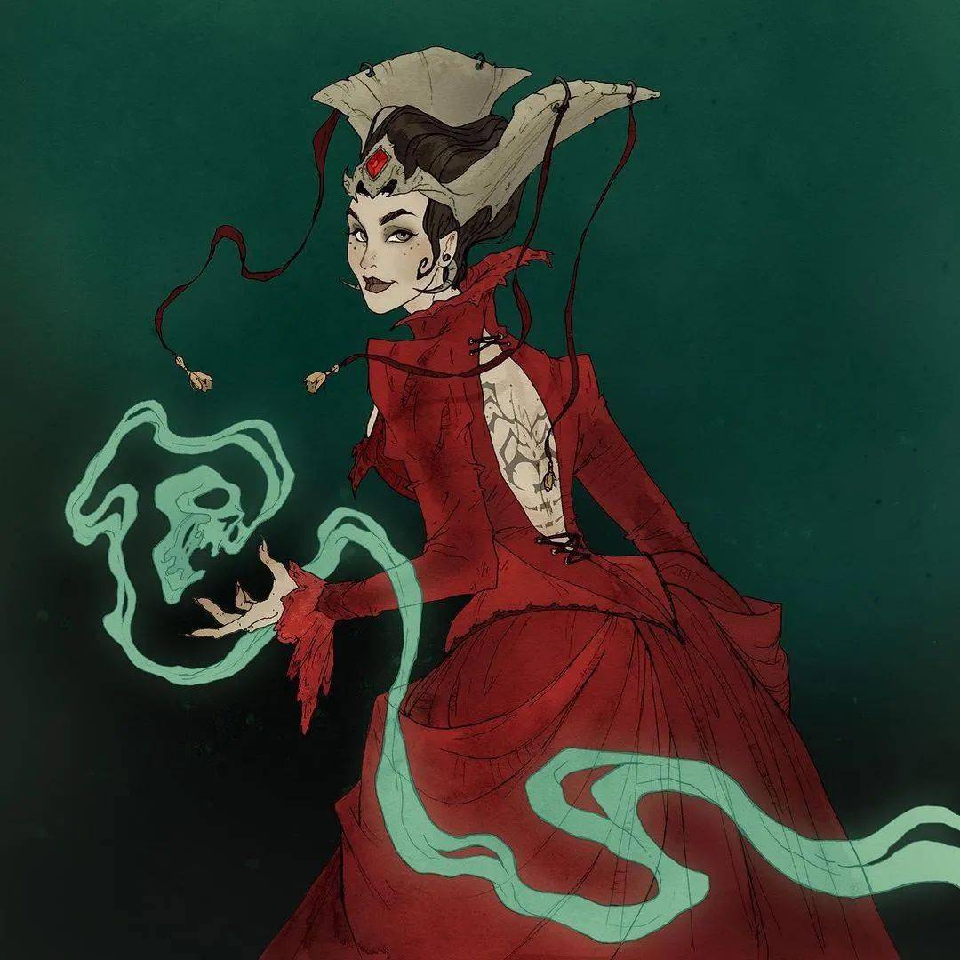 哥特式暗黑插画