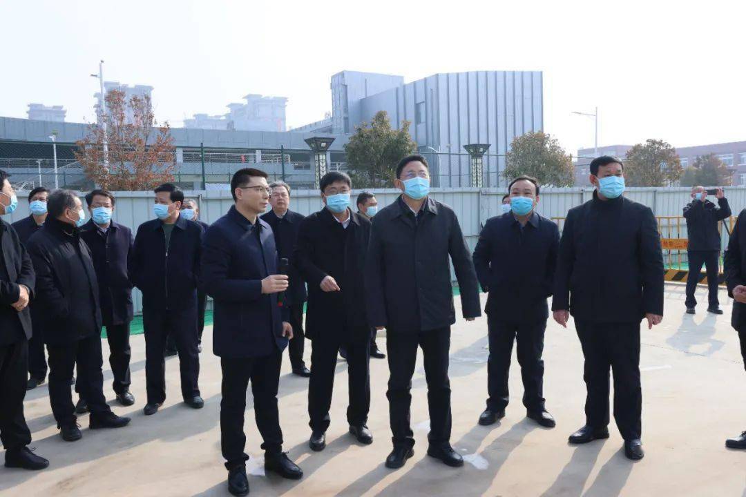 运城市市长储祥好一行莅临西建集团承建的重点工程项目进行调研