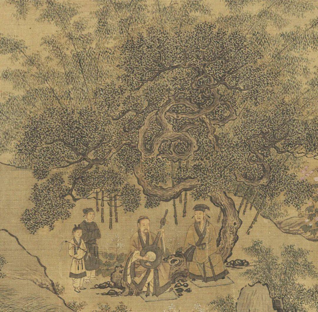 5cm×203cm 台北故宫藏刘松年(传) 西园雅集图 局部 绢本设色 24.