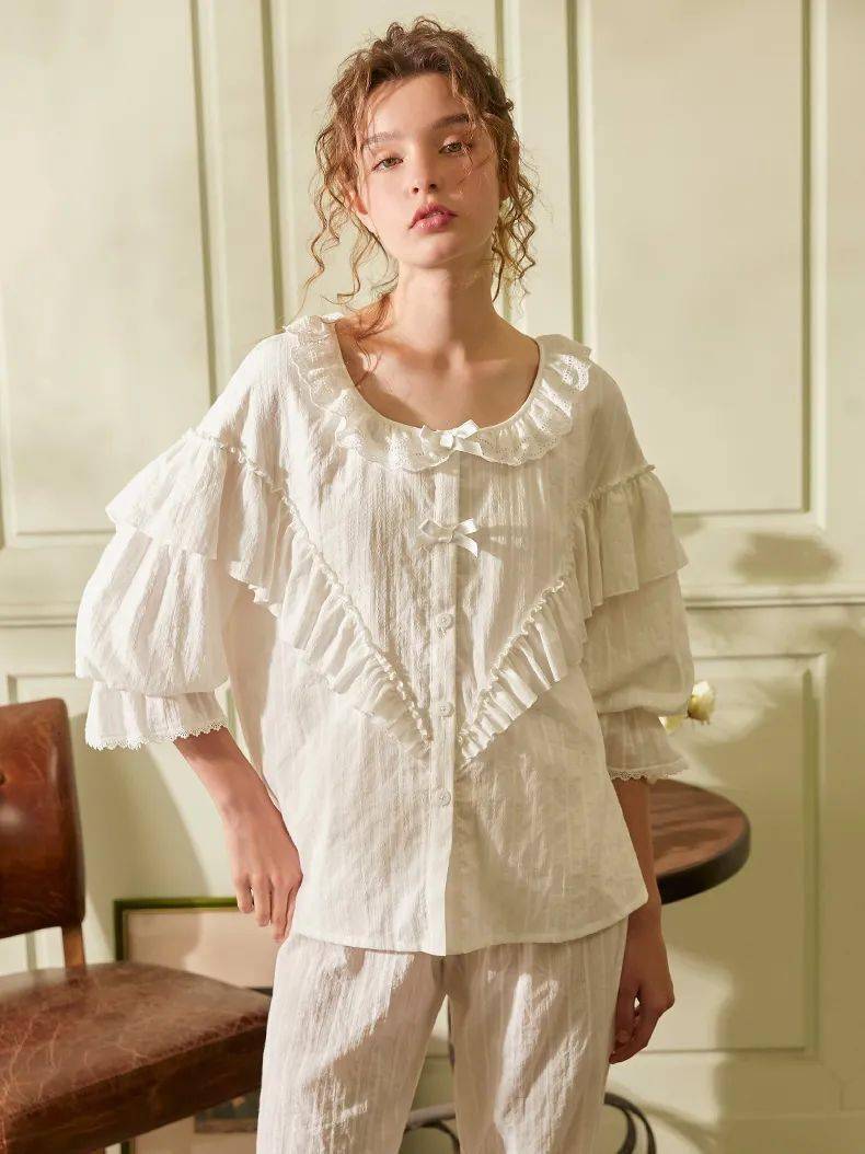 40套高颜值睡衣,舒服又时髦,春节宅家一定要有!_妮妮