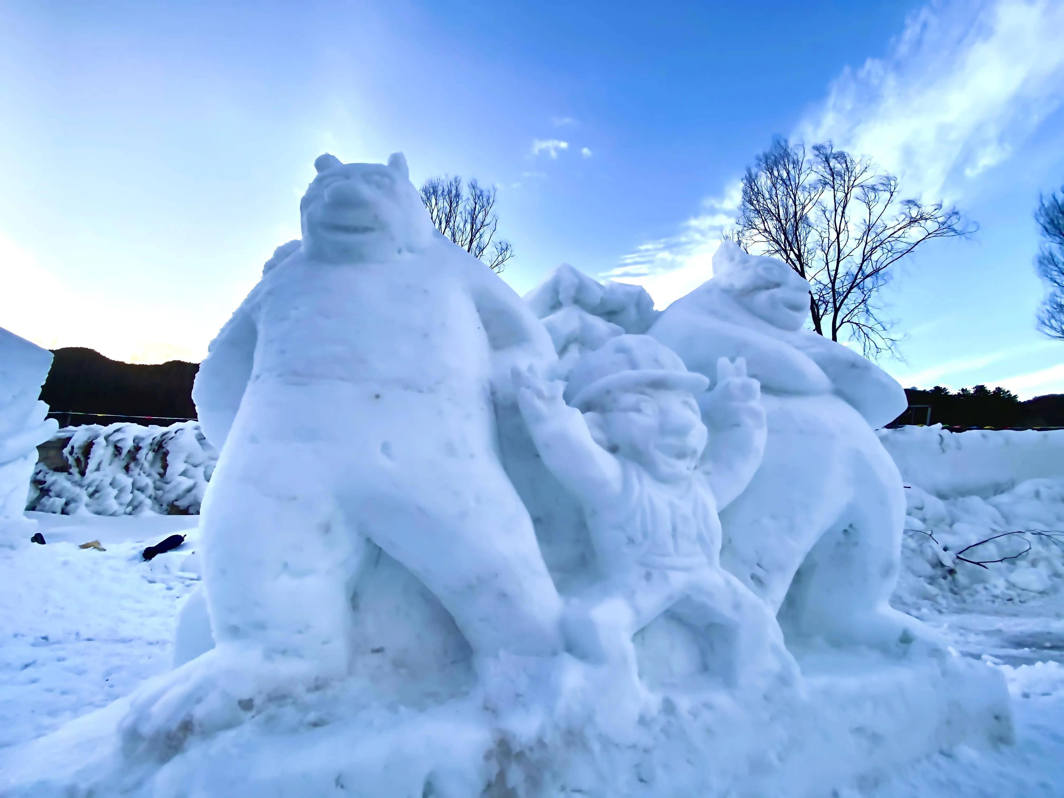 北京延庆玉渡山丨雪雕雪乡雪世界