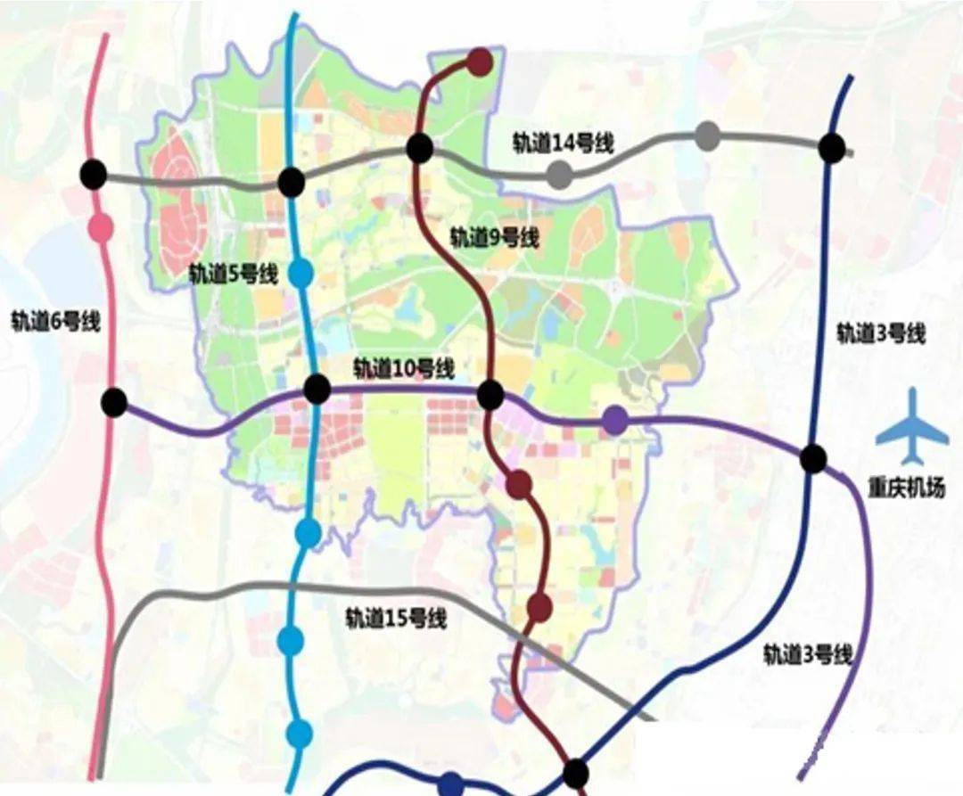 出行便捷,且项目毗邻 轻轨9号线及悦港大道 中央公园暨两江新城片区