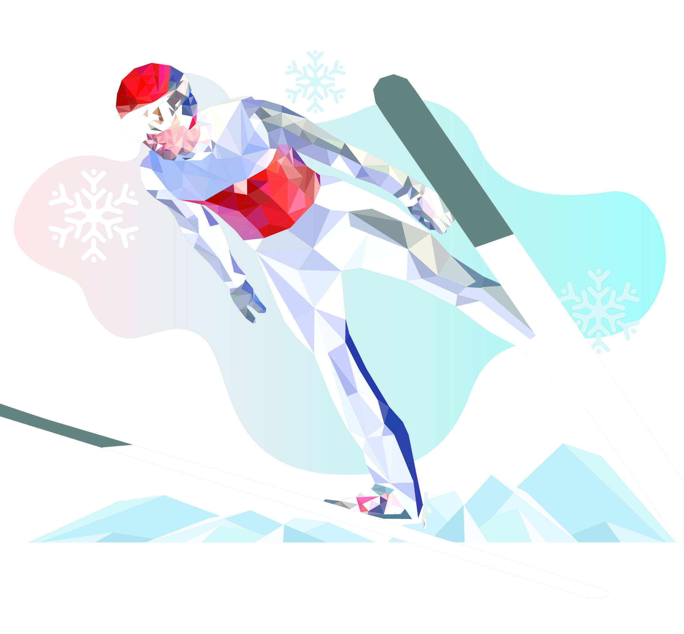 图解北京冬奥项目|"跳台滑雪"——高台跃下,凌空旋转