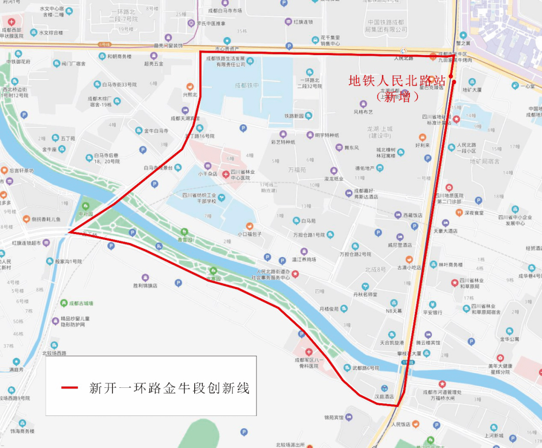 地铁沙湾站,光荣北路站,地铁西南交大站,二环西南交大站,九里堤南路