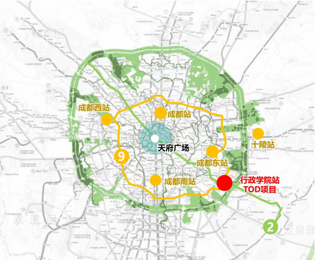 成都行政学院站tod项目设计细节曝光!_公园