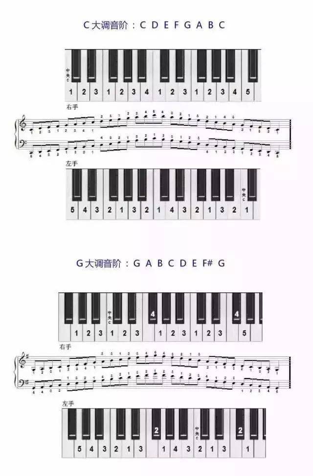 熟练掌握音阶是初学钢琴者必须学会的技巧_指法