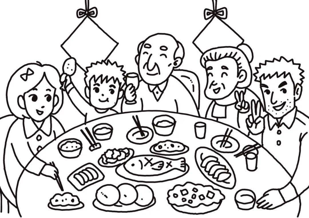 和家人一起吃饭,聊天,看电视, 是一年里最令人期待的事! 祝