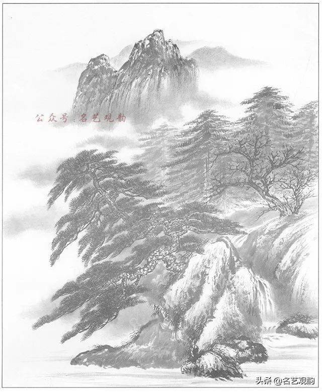 有山有树有石国画山水画创作稿36幅,绝佳画稿