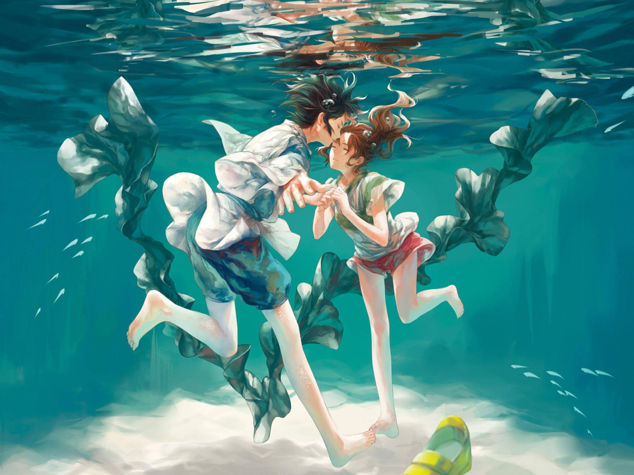 场景唯美梦幻的二次元卡通壁纸,治愈系美少女,温馨可人