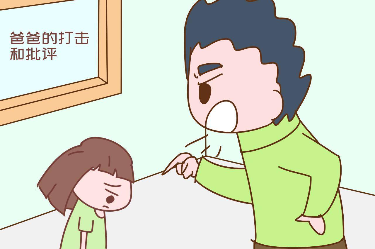 ② 经常受到来自父母的批评和否定,尤其是爸爸的打击和批评