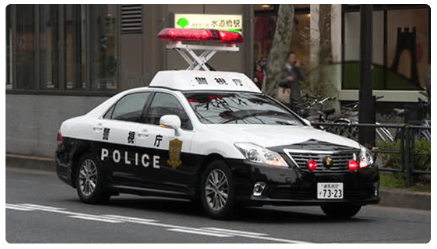 日本警车型号都在这了,丰田本田马自达,全是日本国产车