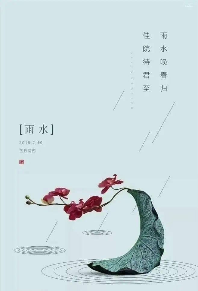 《历书》曰:"斗指壬为雨水,东风解冻,冰雪皆散而为水,化而为雨