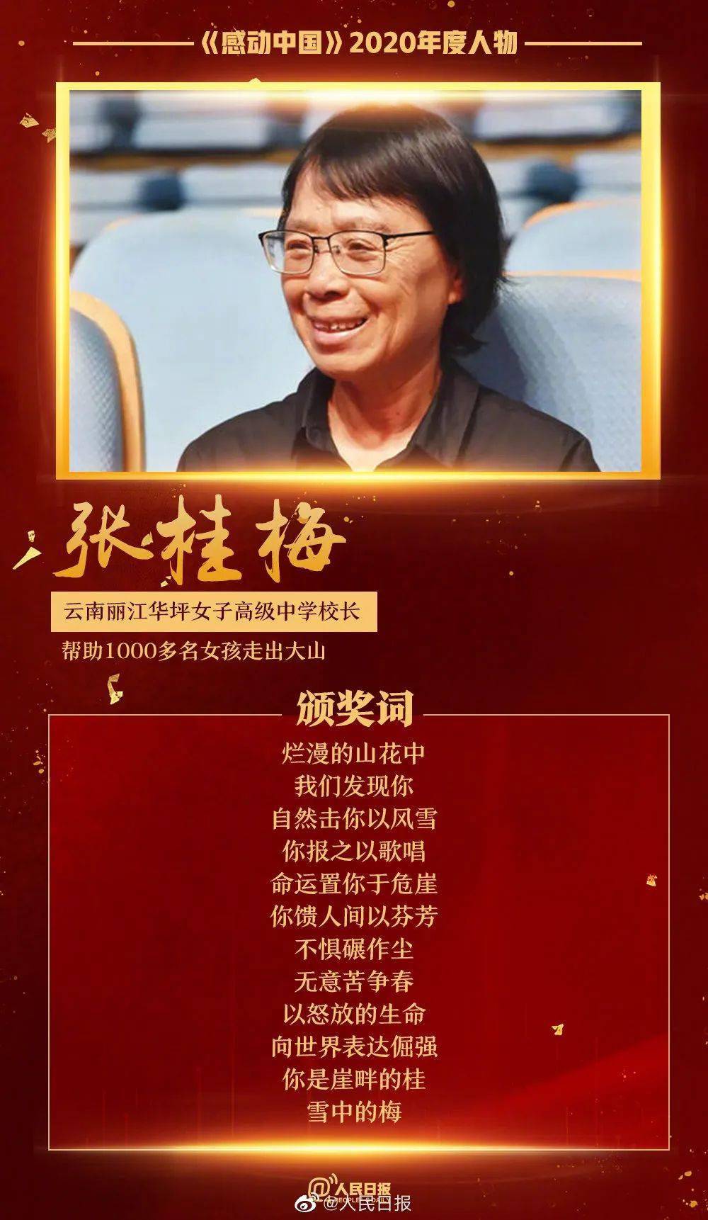 2020年度感动中国十大人物颁奖词及事迹