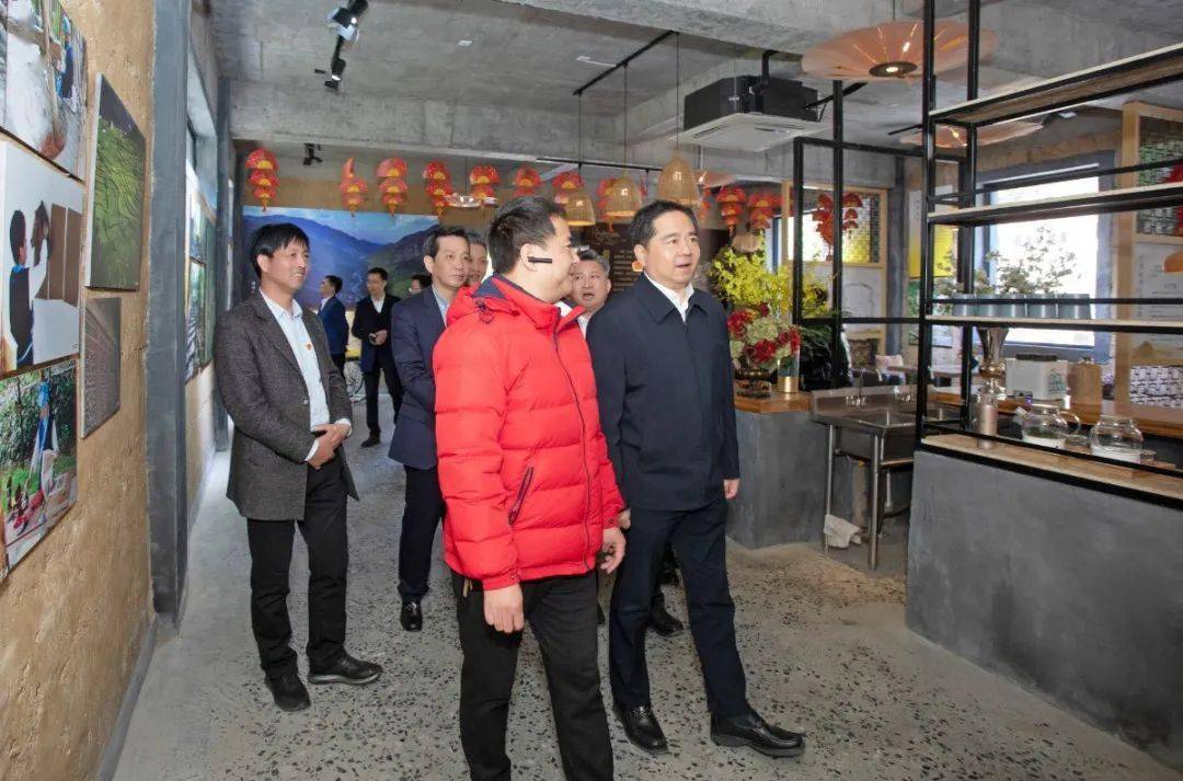 乡龙王村调研"开门红"工作,市县领导沈铭权,项乐民,宋波,钱仲良等陪同