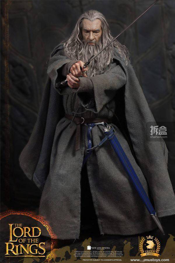 asmus toys 指环王魔戒 灰袍巫师 甘道夫2.0 1/6可动人偶