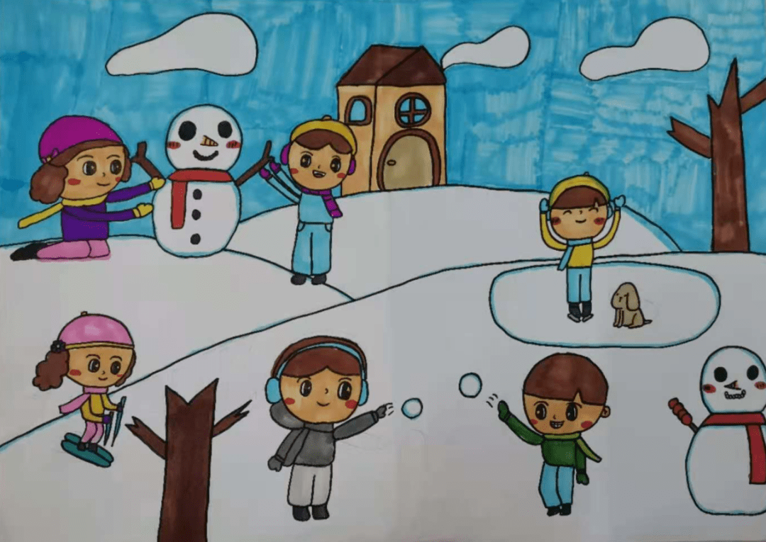 【燃情冰雪 助力冬奥】定兴县中小学生绘画作品展播(十二)