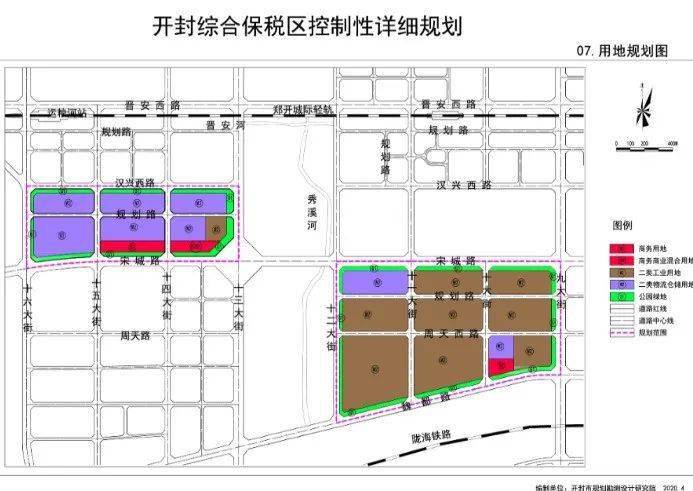 图六:开封综合保税区控制性规划图源网络分区表现,龙亭区较好01龙亭