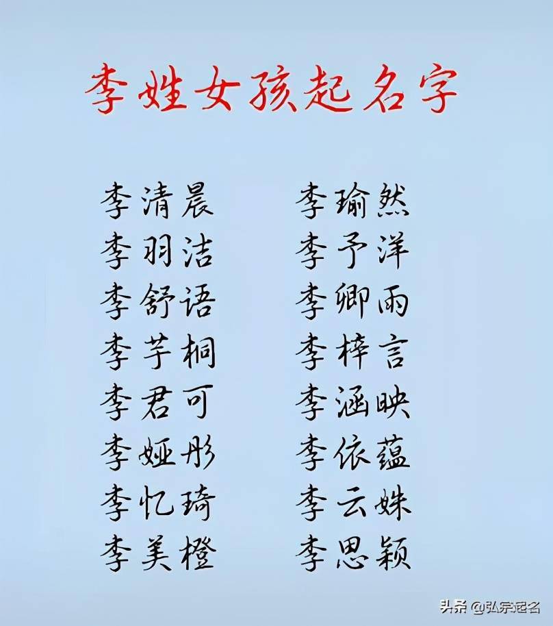 牛年出生的李姓宝宝这么取名,名如其人