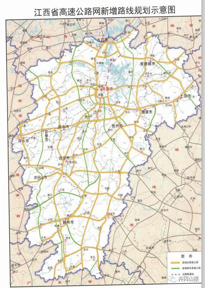 万安将新增一条高速公路经过这些乡镇规划示意图