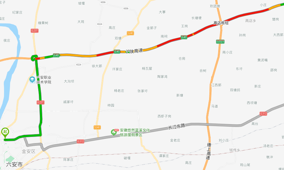 沪渝高速:武汉往合肥方向559公里处(王河服务区以东约4公里,潜山市