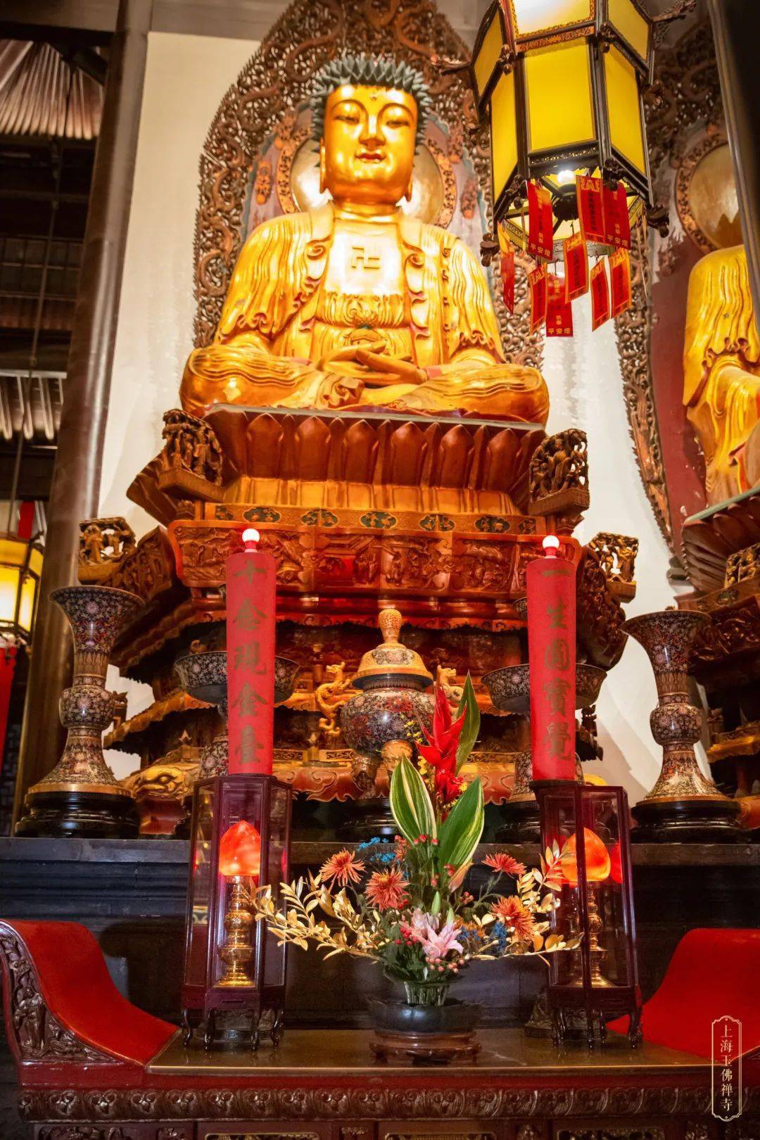 随喜赞叹心花怒放玉佛禅寺佛前供花美图集锦