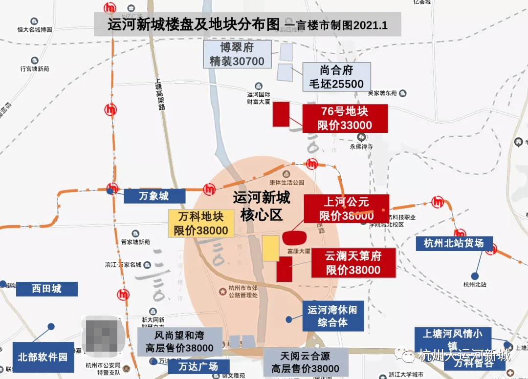 运河新城核心区住宅规划图公示,你