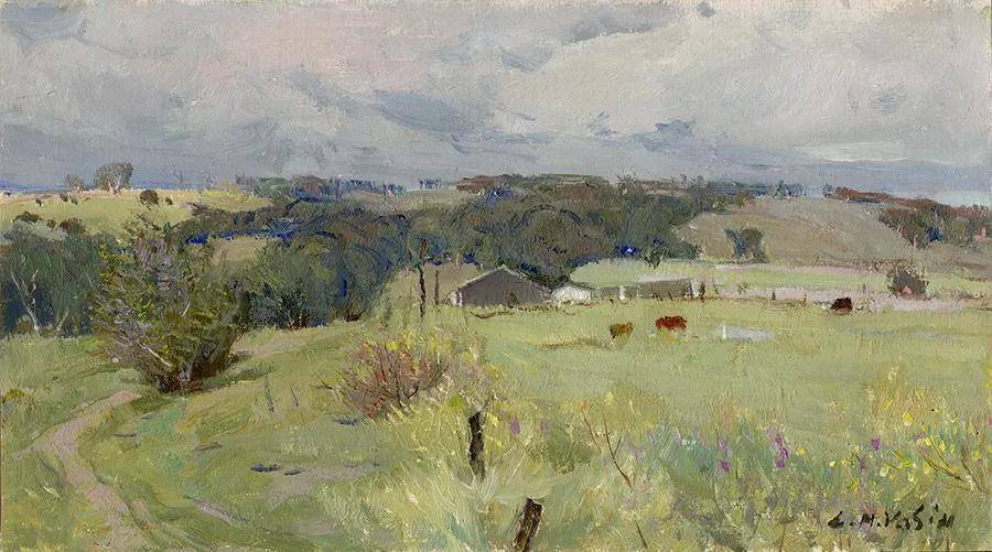 中国著名画家杨鸣山风景油画作品欣赏