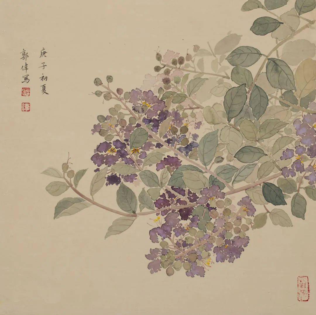 郭伟花鸟画作品赏析