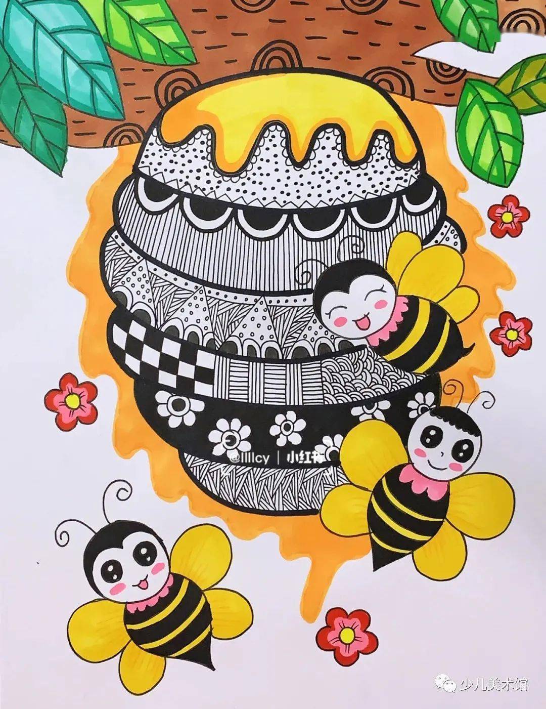 线描创意的100种技法,用普通的笔,画出超精美的画作,美醉了!
