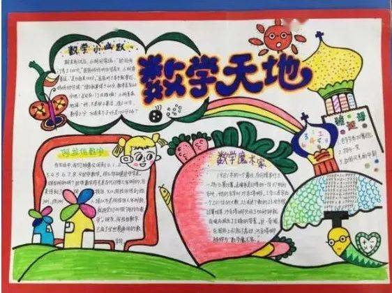 686.小学数学手抄报作品展示